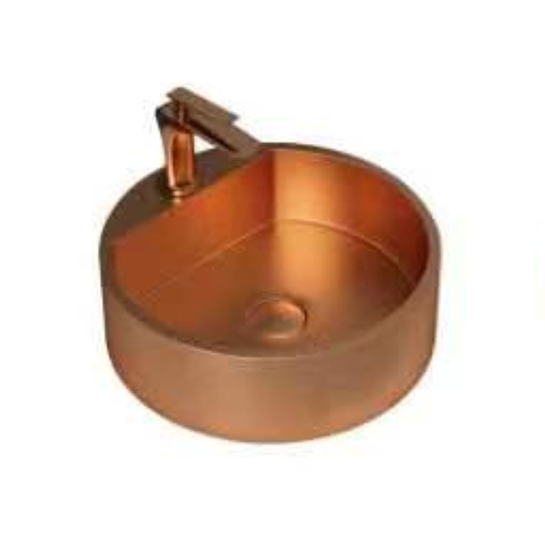 Rose guld rustfrit stål bordplade